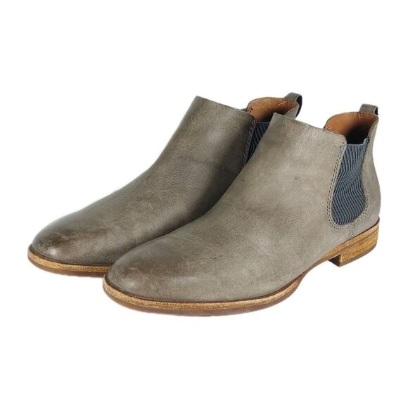Kork Ease Women's Kama US 8,5M Taupe Leather Chelsea Ankle Booties Boots - Picture 1 of 14